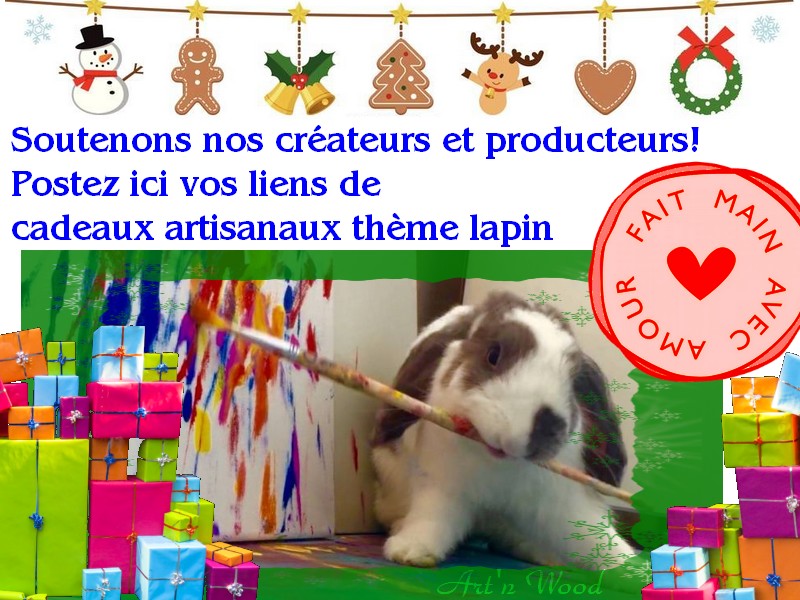 Découvrez des créateurs de jolies choses "lapin", achetez artisanal ;-) !